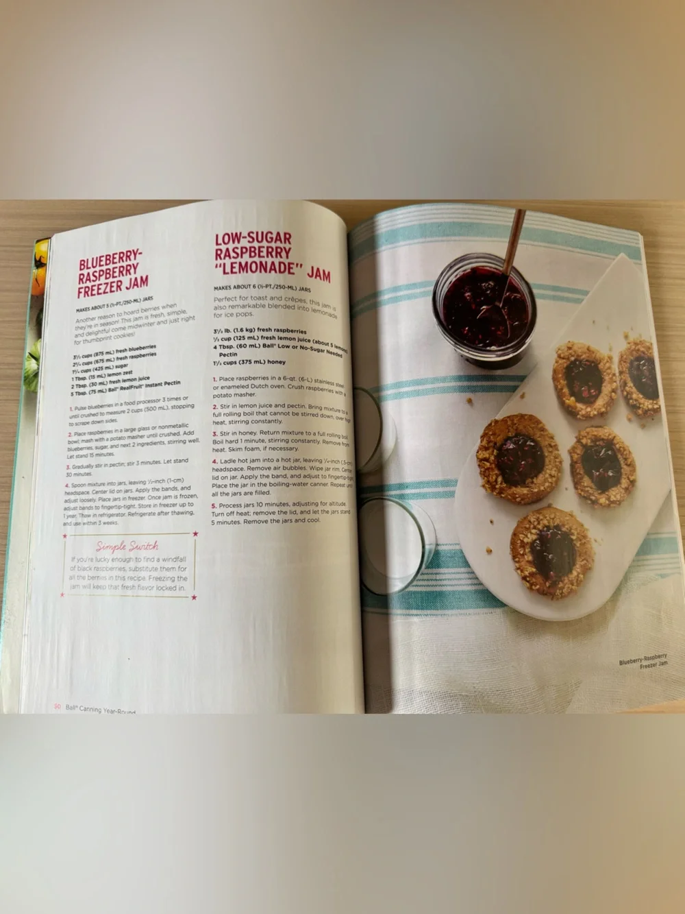 Ball, Canning Year Round Cook Book magazine, 71 recipes, w/tutorials and tips